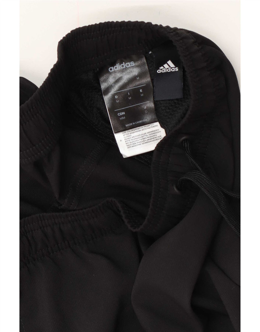 Pantaloni de trening Adidas pentru bărbați, poliester mediu negru