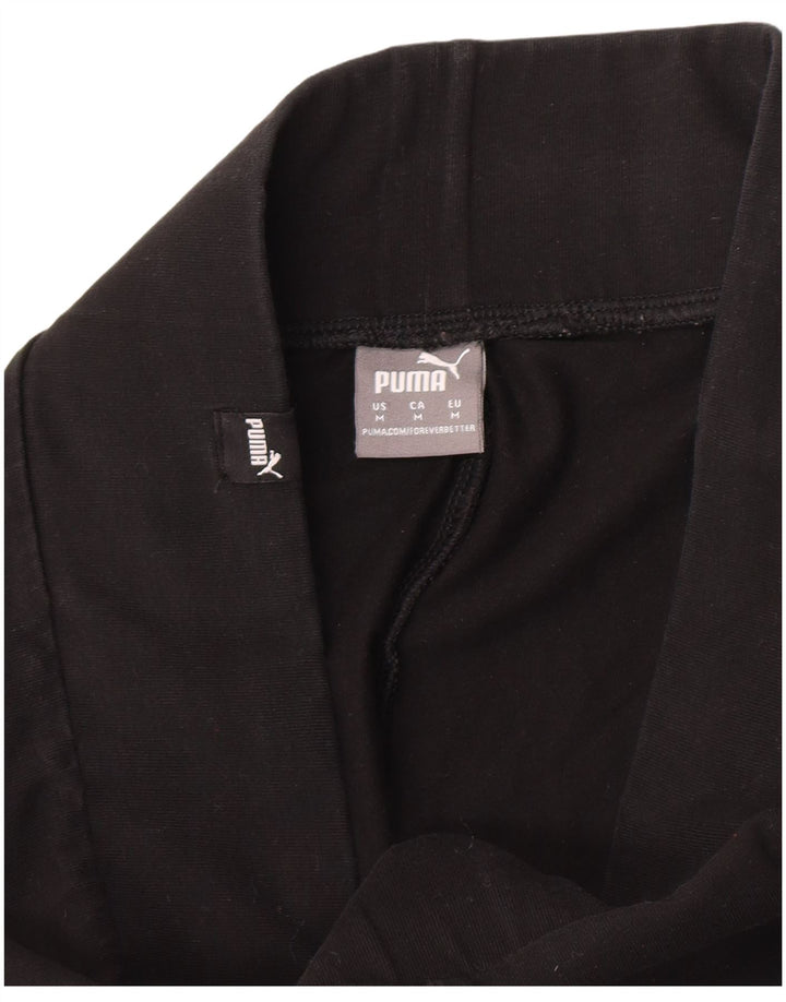 Puma Womens Graphic Leggings UK 12 Medium Black