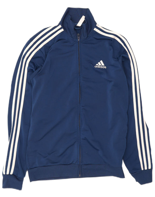 Jachetă de trening pentru bărbați Adidas Marea Britanie 38/40 Poliester, albastru bleumarin mediu