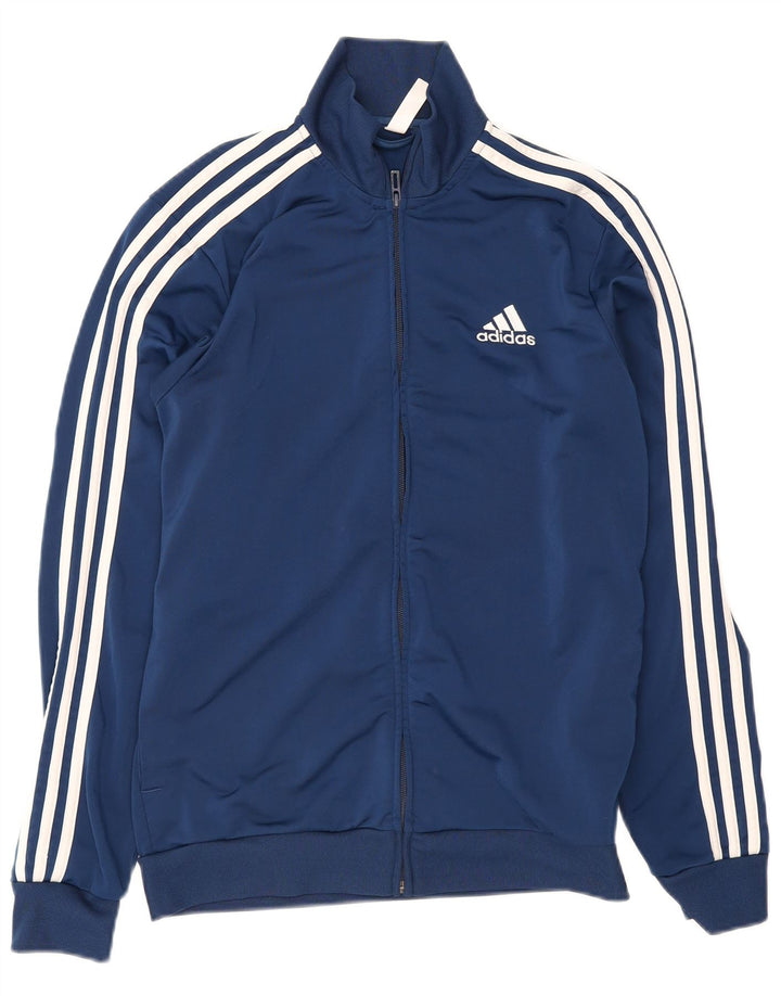 Jachetă de trening pentru bărbați Adidas Marea Britanie 38/40 Poliester, albastru bleumarin mediu