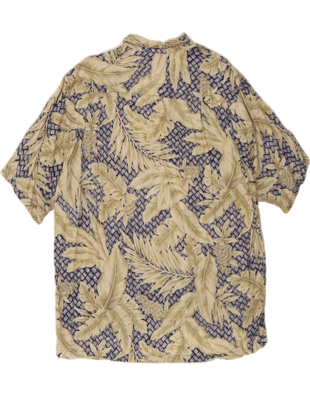 NAUTICA Mens Abstract Pattern Short Sleeve Shirt Medium Beige Hawaiian Vintage Nautica and Second-Hand Nautica from Messina Hembry 
