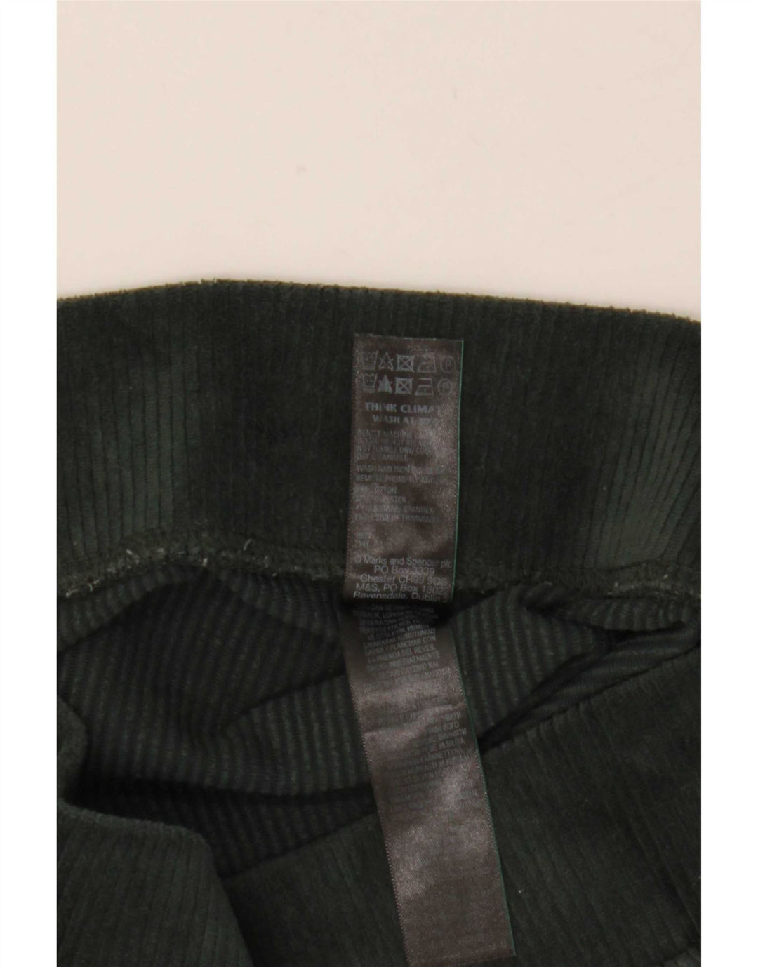 Leggings pentru femei Marks & Spencer UK 10 mic, verde, bumbac