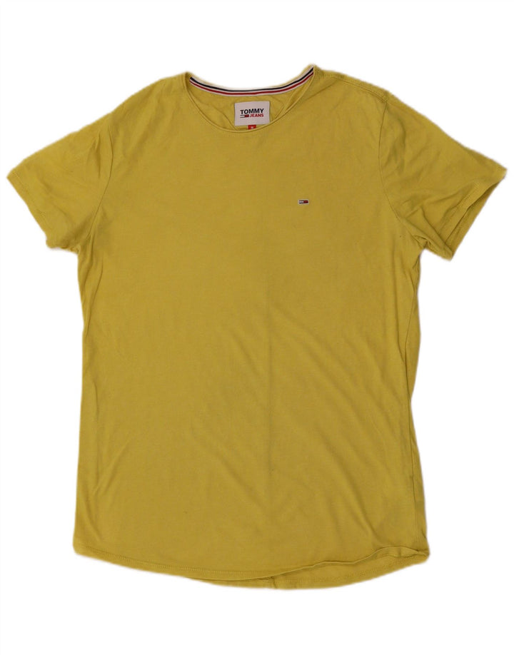 Tricou pentru bărbați Tommy Hilfiger Top din bumbac galben mediu