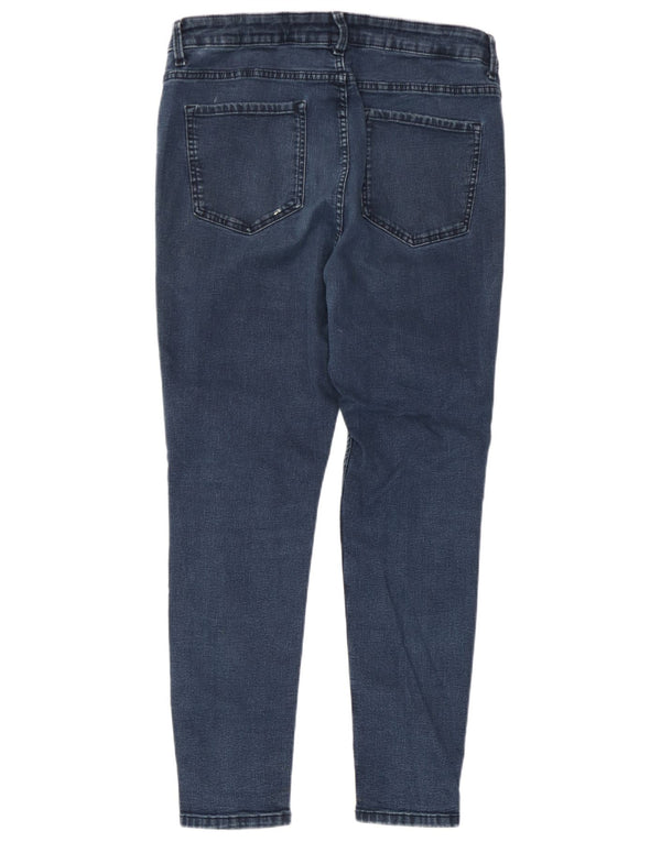 Marks & Spencer Womens The Ivy Skinny Jeans UK 16 Large W34 L27 Blue Cotton