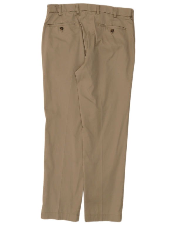 Pantaloni chino drepți pentru bărbați Brooks Brothers L34 L30 bumbac bej