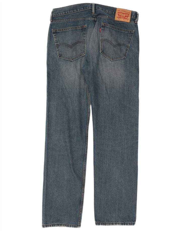 Blugi drepti pentru bărbați Levi's 505 W36 L34 Bumbac albastru