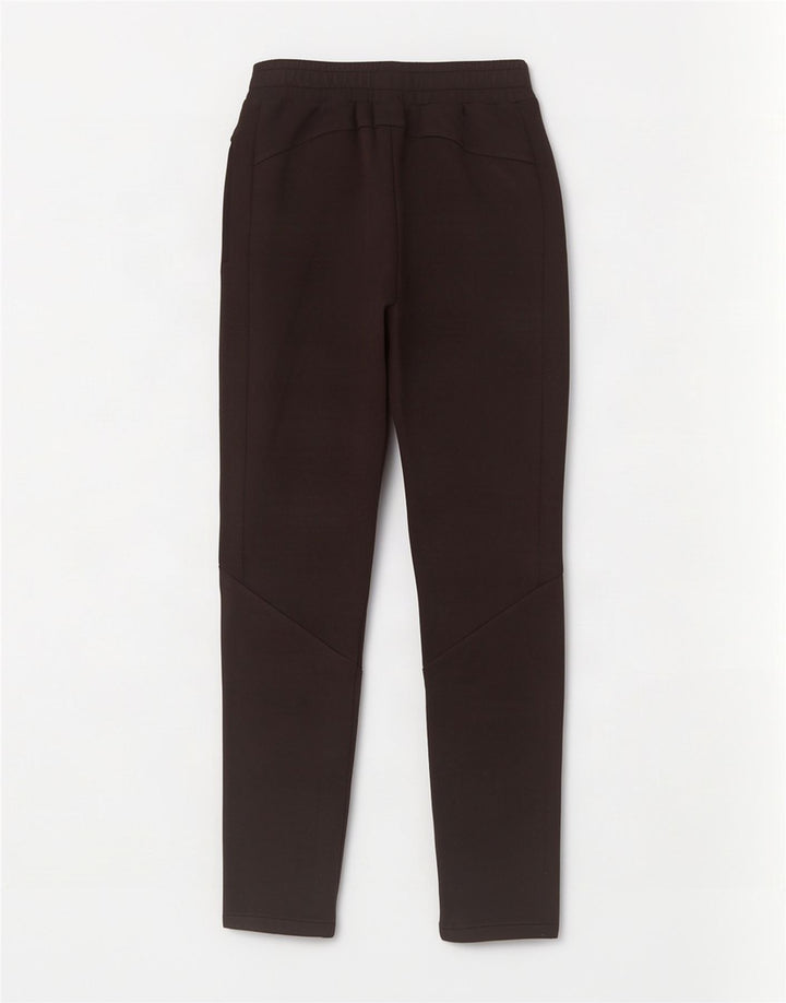 Pantaloni de trening Puma pentru bărbați, bumbac mediu negru