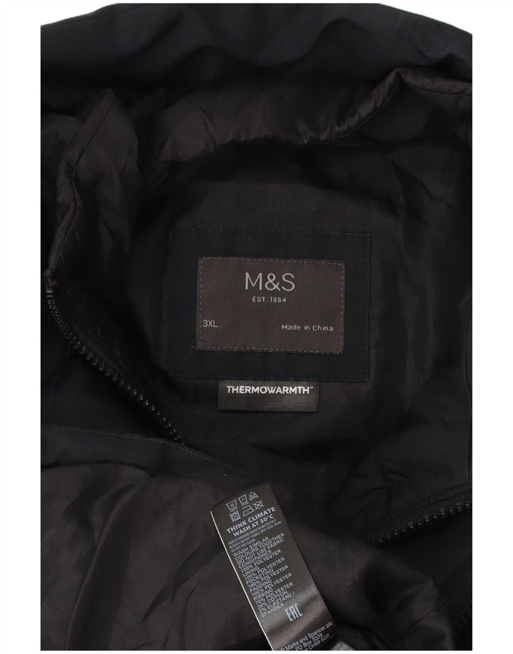 Jachetă căptușită pentru bărbați Marks & Spencer UK 46 3XL Poliester negru