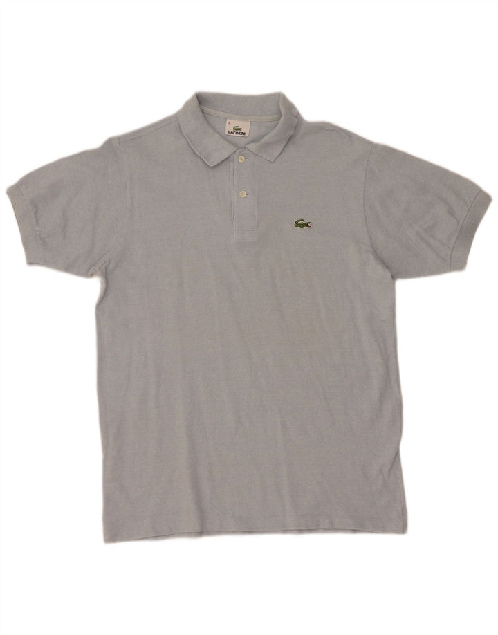 Tricou polo Lacoste pentru bărbați, mărimea 4, bumbac albastru mediu
