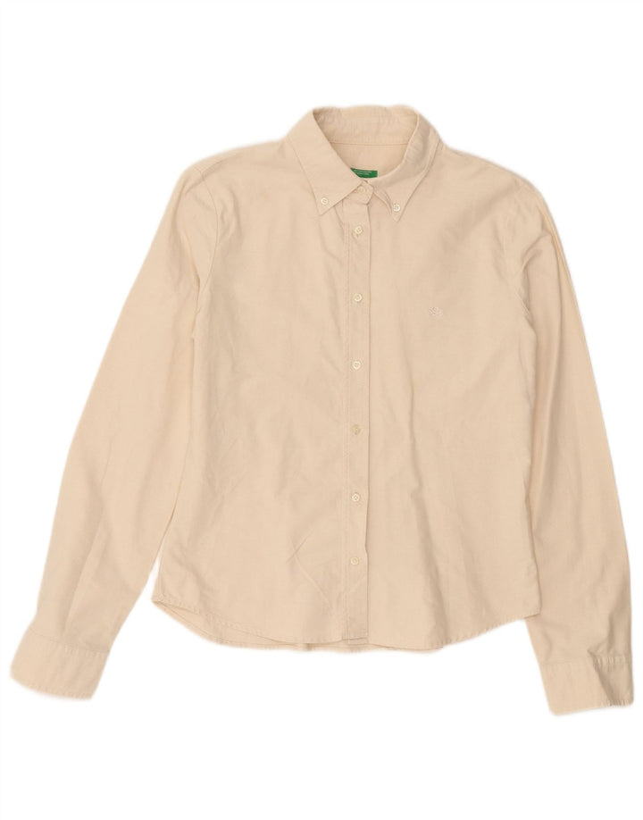 Cămașă Benetton pentru femei UK 12 Medium White