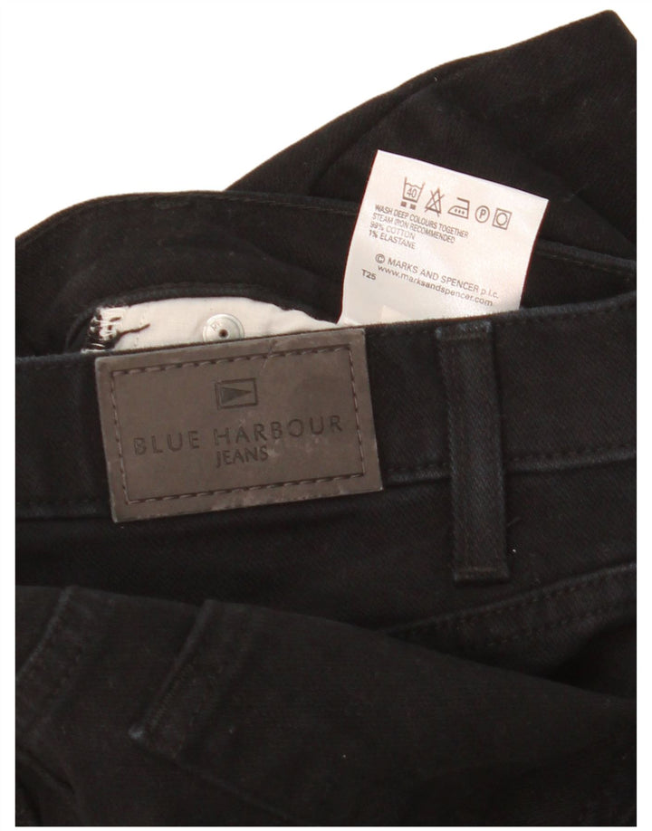 Blugi drepti pentru bărbați Marks & Spencer Blue Harbour W36 L29 bumbac negru
