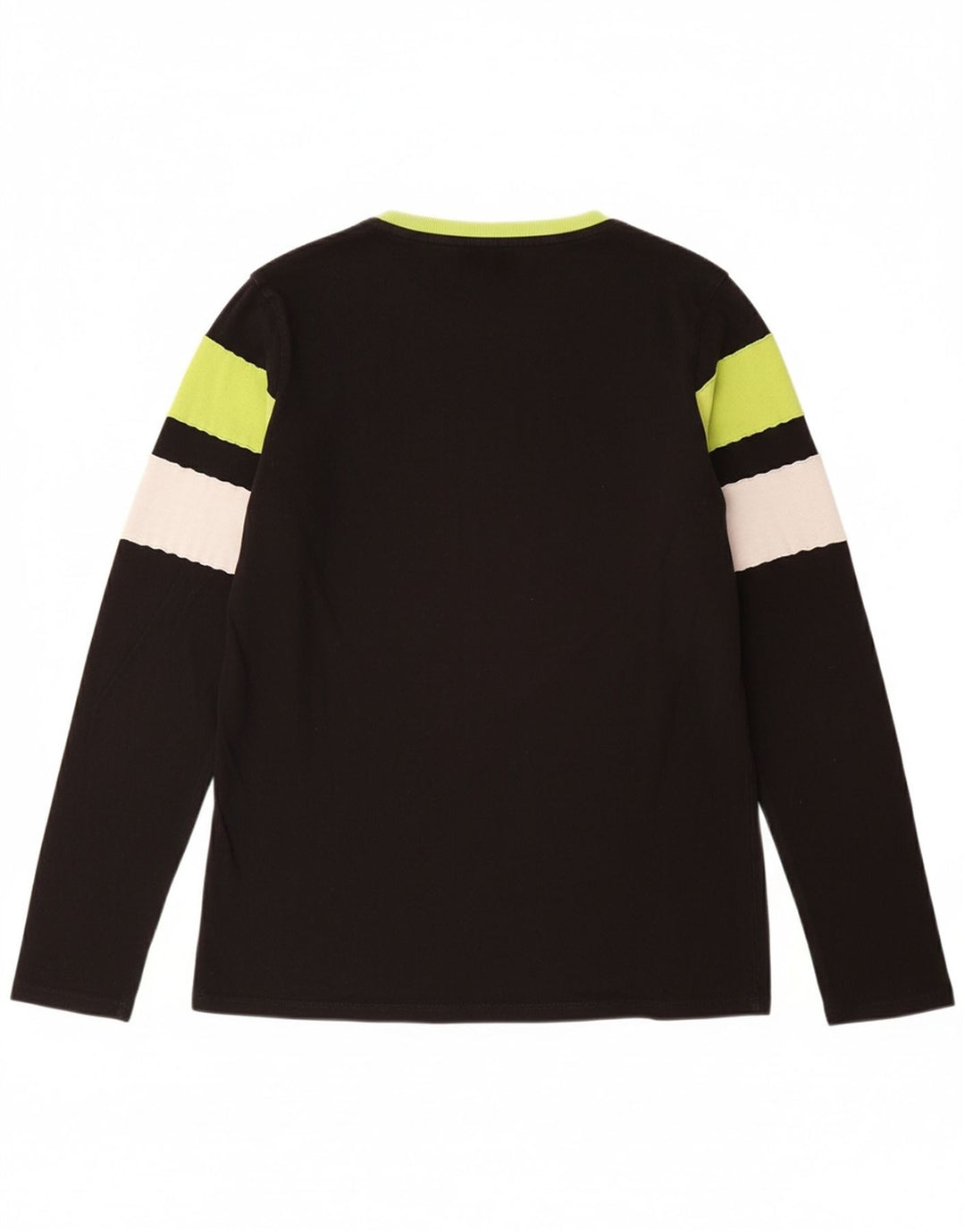 Top grafic pentru băieți GUESS cu mânecă lungă 15-16 ani, bumbac cu dungi negre