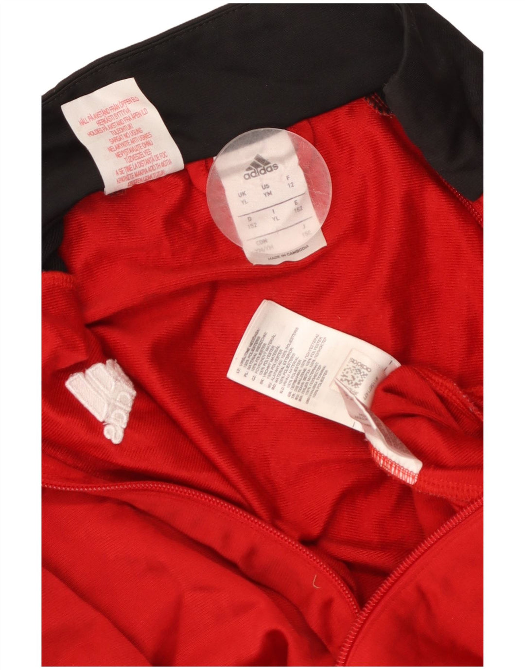 Jachetă de trening pentru băieți ADIDAS 11-12 ani, mare, roșu
