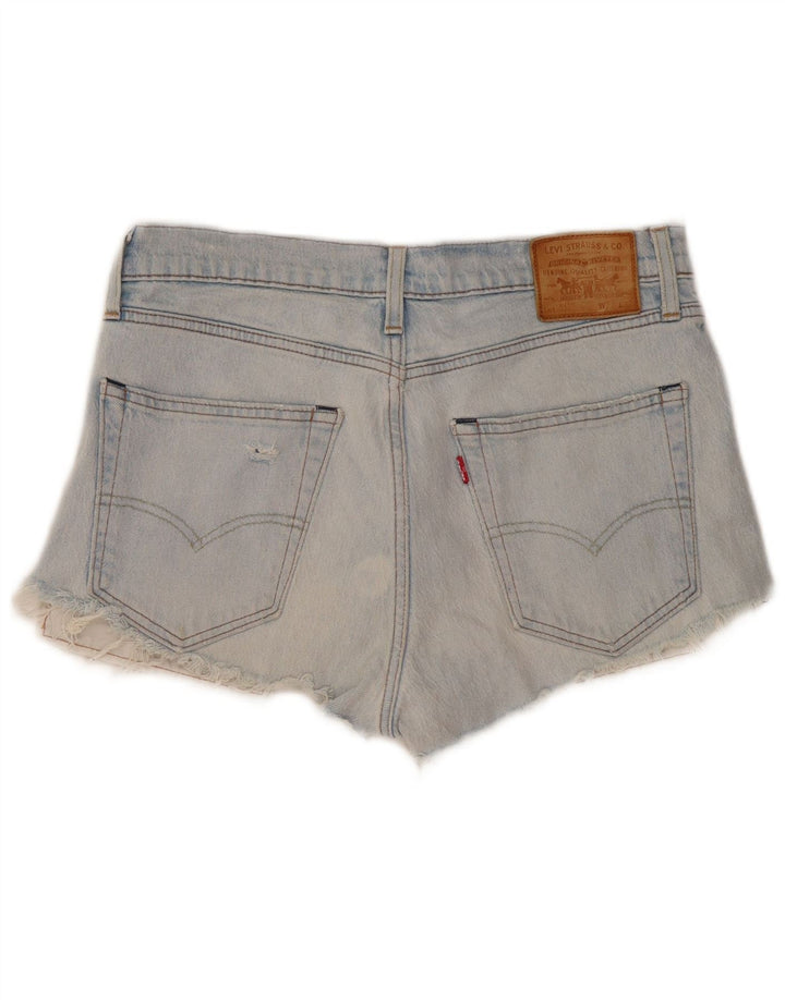 Pantaloni de damă Levi's 512 Denim Distressed Hot Pants W32 Large Blue Bumbac