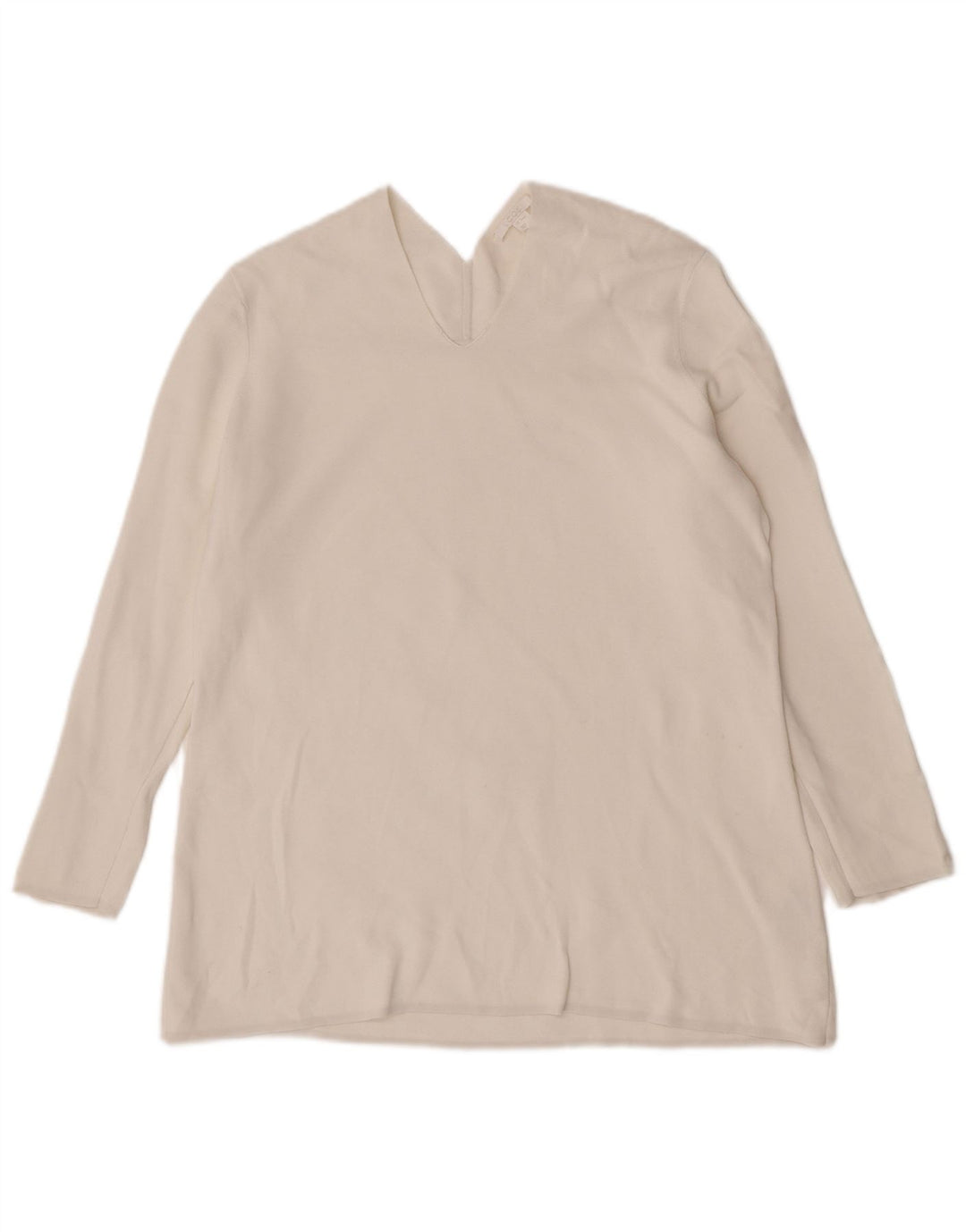 Cos Top pentru femei cu mânecă lungă UK 14 Medium White Bumbac