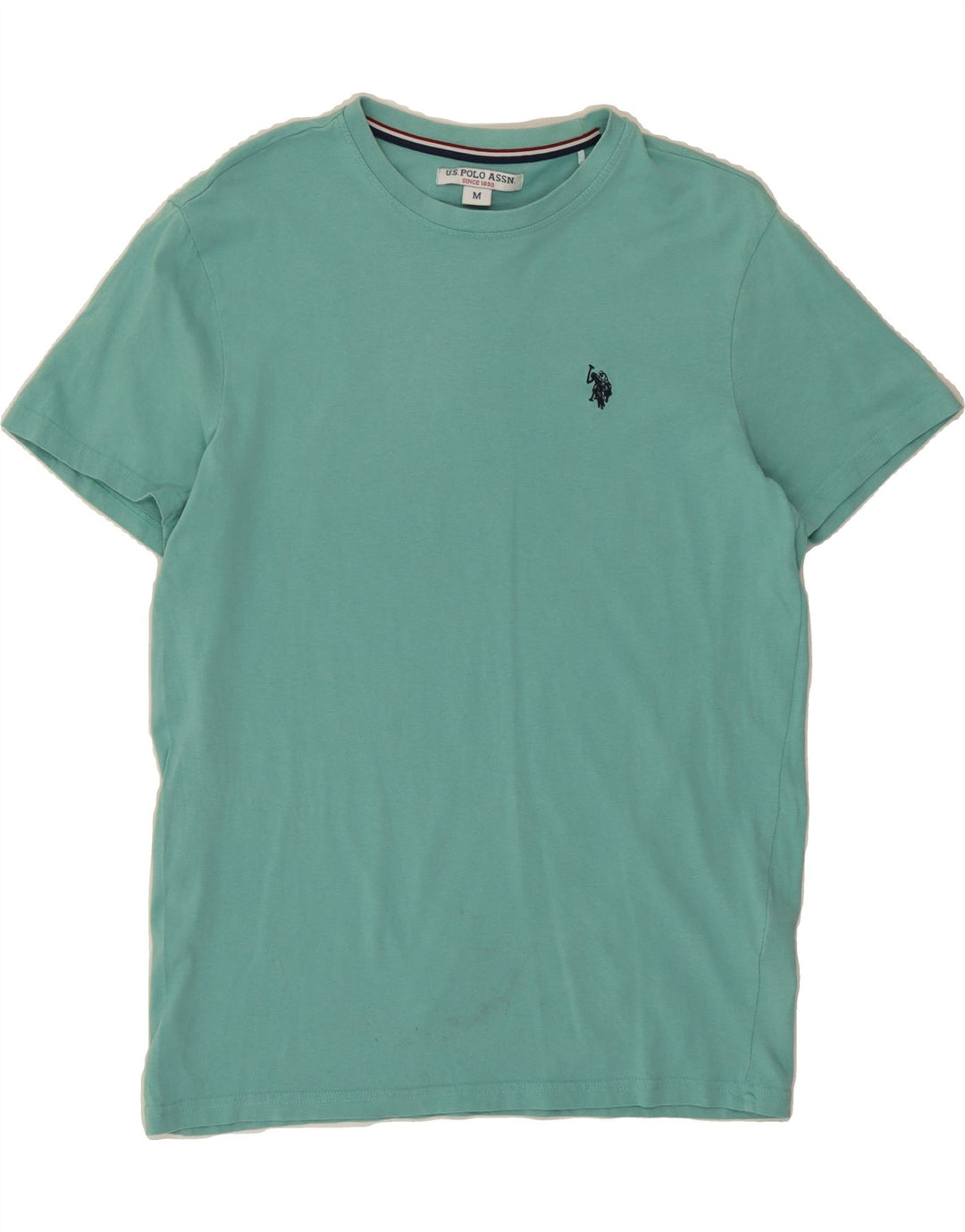 U.S. POLO ASSN. Mens T-Shirt Top Medium Turquoise Cotton Vintage U.S. Polo Assn. and Second-Hand U.S. Polo Assn. from Messina Hembry 