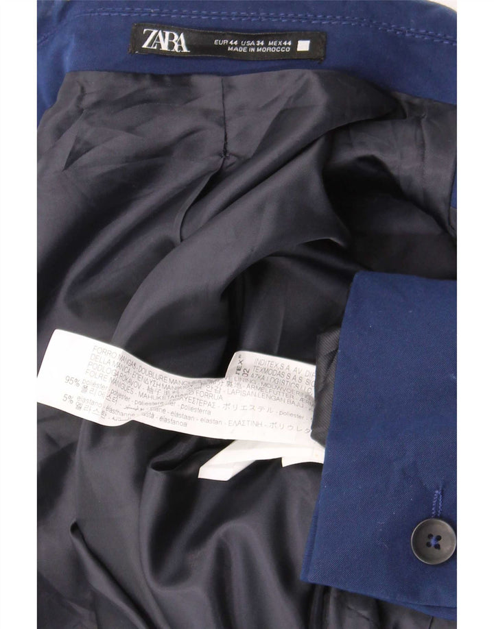Blazer pentru bărbați Zara cu 2 nasturi EU 44 XS Bleumarin
