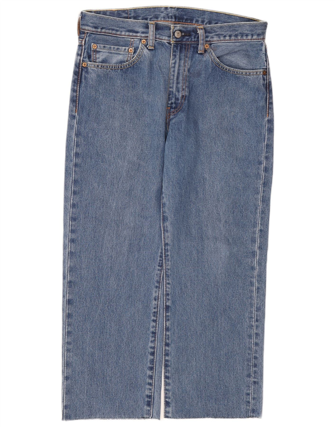 Blugi drepti tăiați pentru bărbați Levi's 751 L32 L24 Bumbac albastru