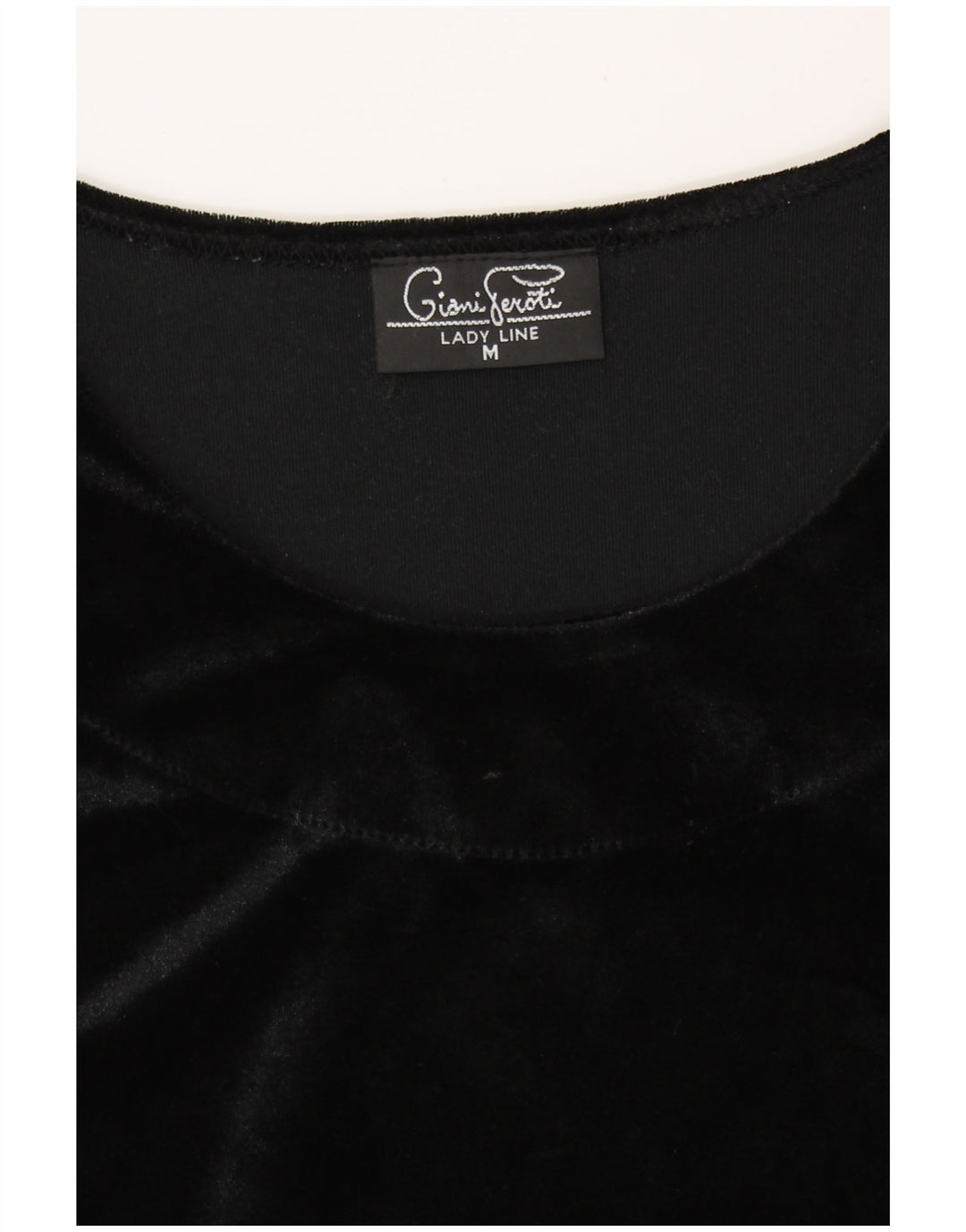 GIANI FEROTI Body pentru femei din catifea UK 14 Poliester mediu negru