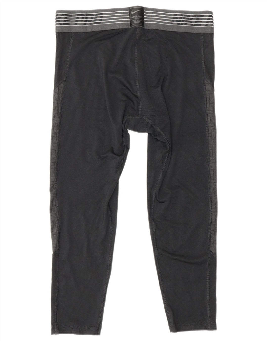 NIKE Mens Dri Fit Graphic Capri Leggings Large  Black Polyester