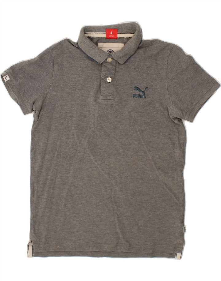 PUMA Mens Polo Shirt Small Grey Cotton Vintage Puma and Second-Hand Puma from Messina Hembry 