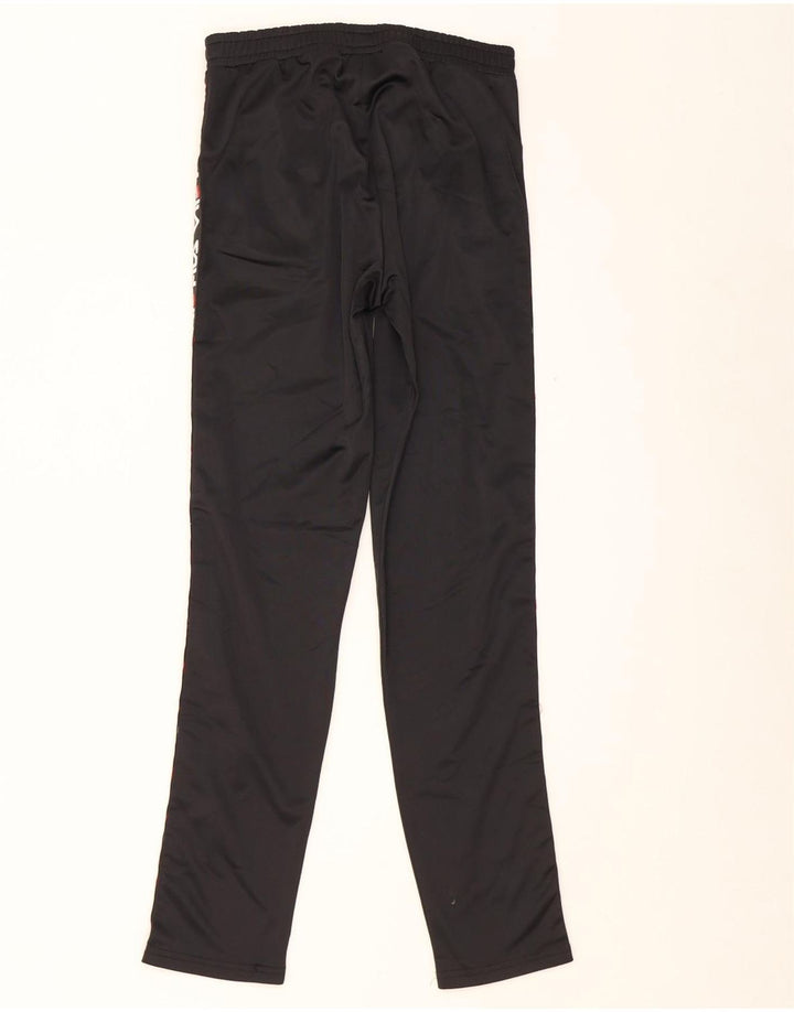 Pantaloni de trening cu grafica Fila pentru baieti 13-14 ani poliester negru