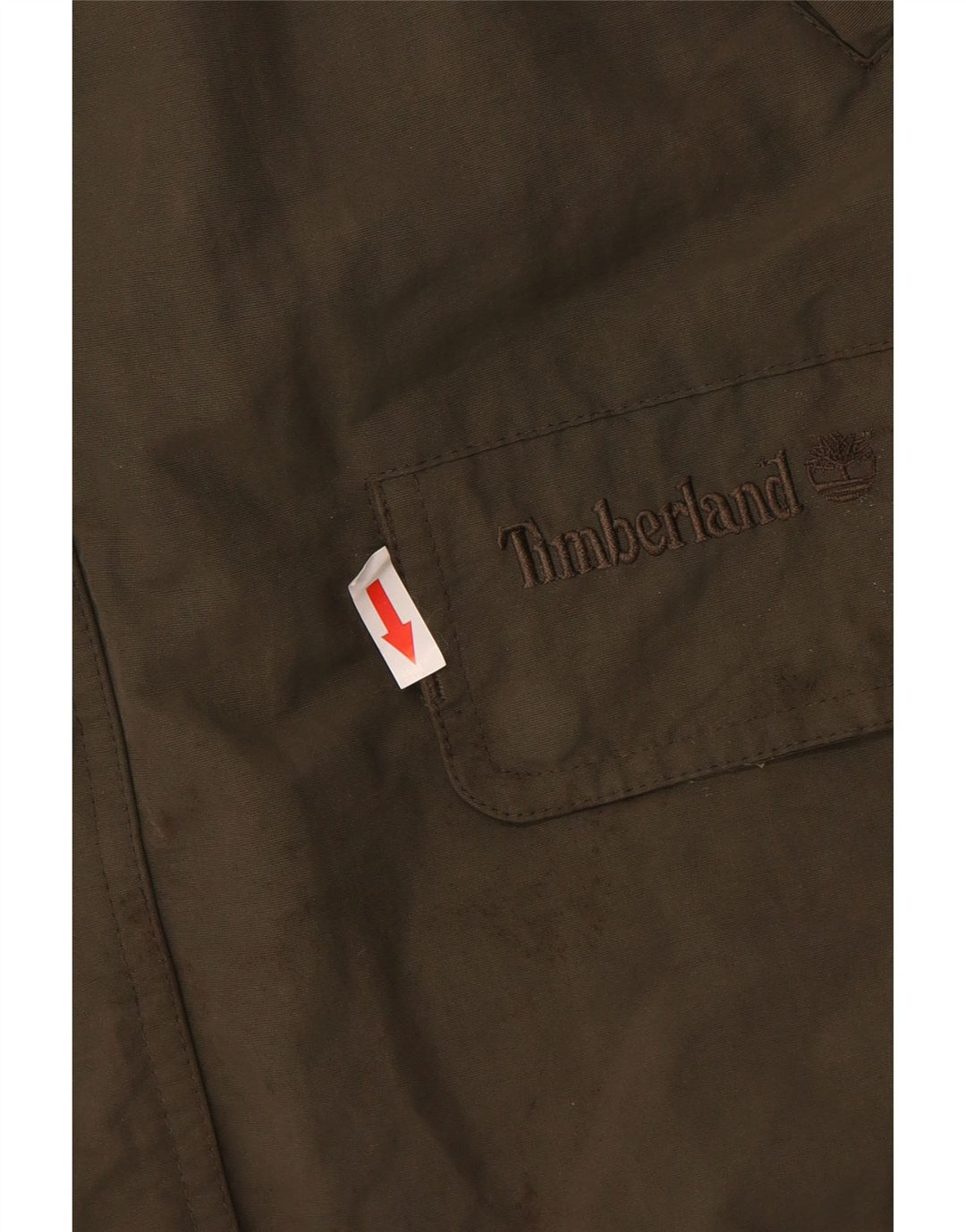 Timberland Jachetă de vânt pentru bărbați, cu ajustare largă, UK 36, nailon mic kaki