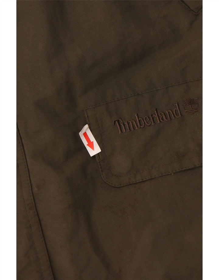 Timberland Jachetă de vânt pentru bărbați, cu ajustare largă, UK 36, nailon mic kaki