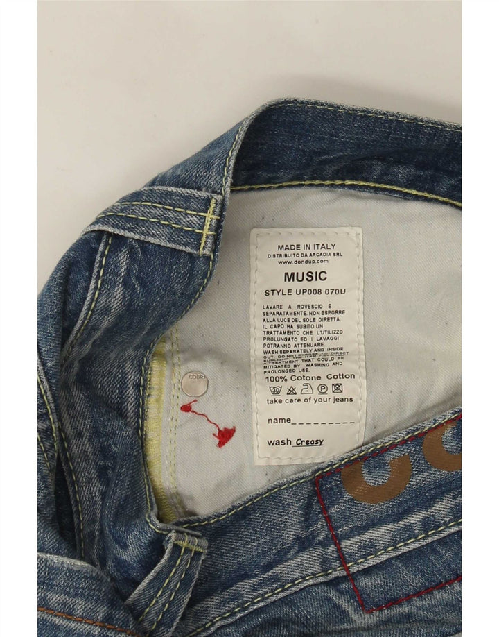 Dondup Blugi Distressed drepte pentru femei W32 L30 Bumbac albastru