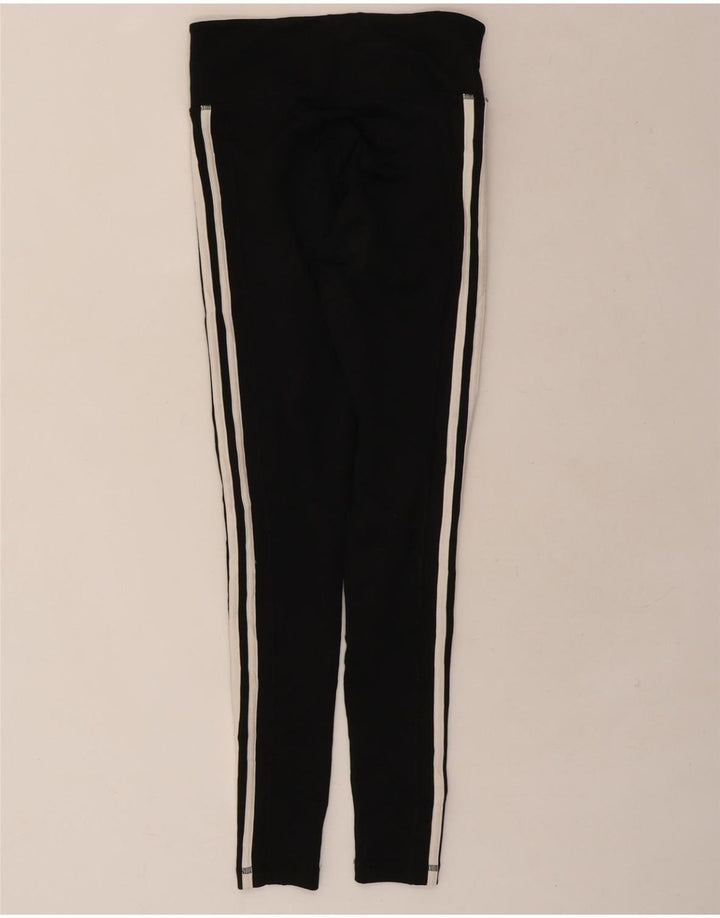 ADIDAS Womens Climalite Leggings UK 8/10 Small  Black Polyester Vintage Adidas and Second-Hand Adidas from Messina Hembry 