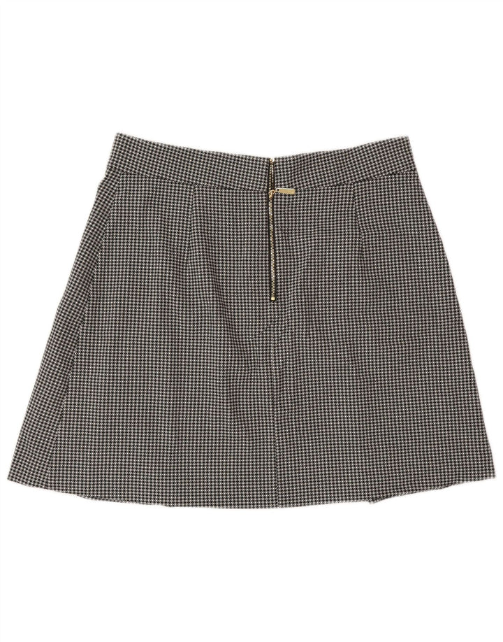 Fusta mini pentru femei Marks & Spencer UK 14 Medium W30 Black Houndstooth