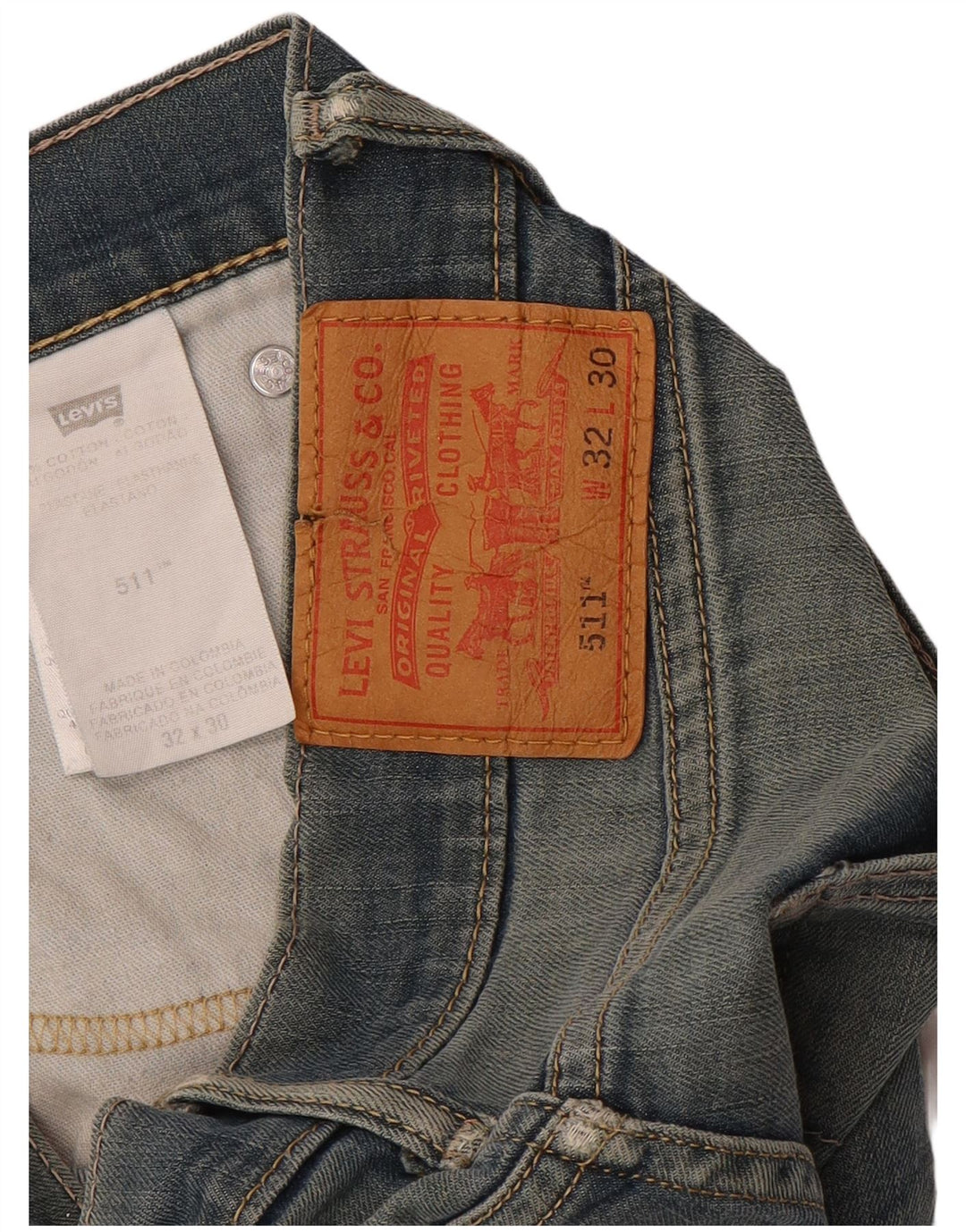 Blugi Levi's 511 Slim pentru bărbați W32 L28 Bumbac albastru