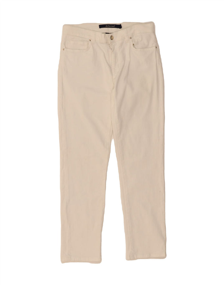 JECKERSON Womens Straight Jeans W27 L27 White Cotton Vintage Jeckerson and Second-Hand Jeckerson from Messina Hembry 