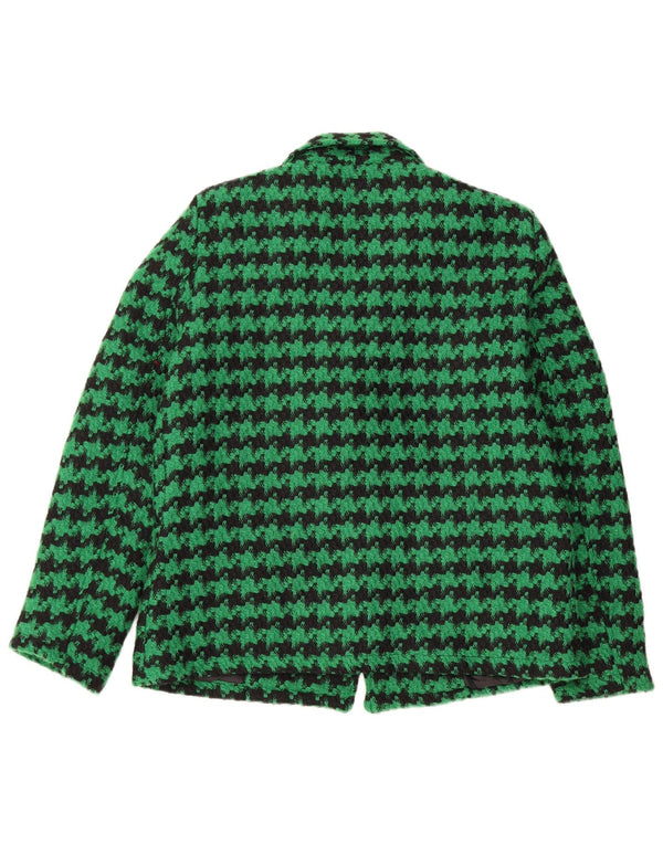 Jachetă pentru femei VINTAGE cu 2 nasturi, UK 18 XL, verde, poliester