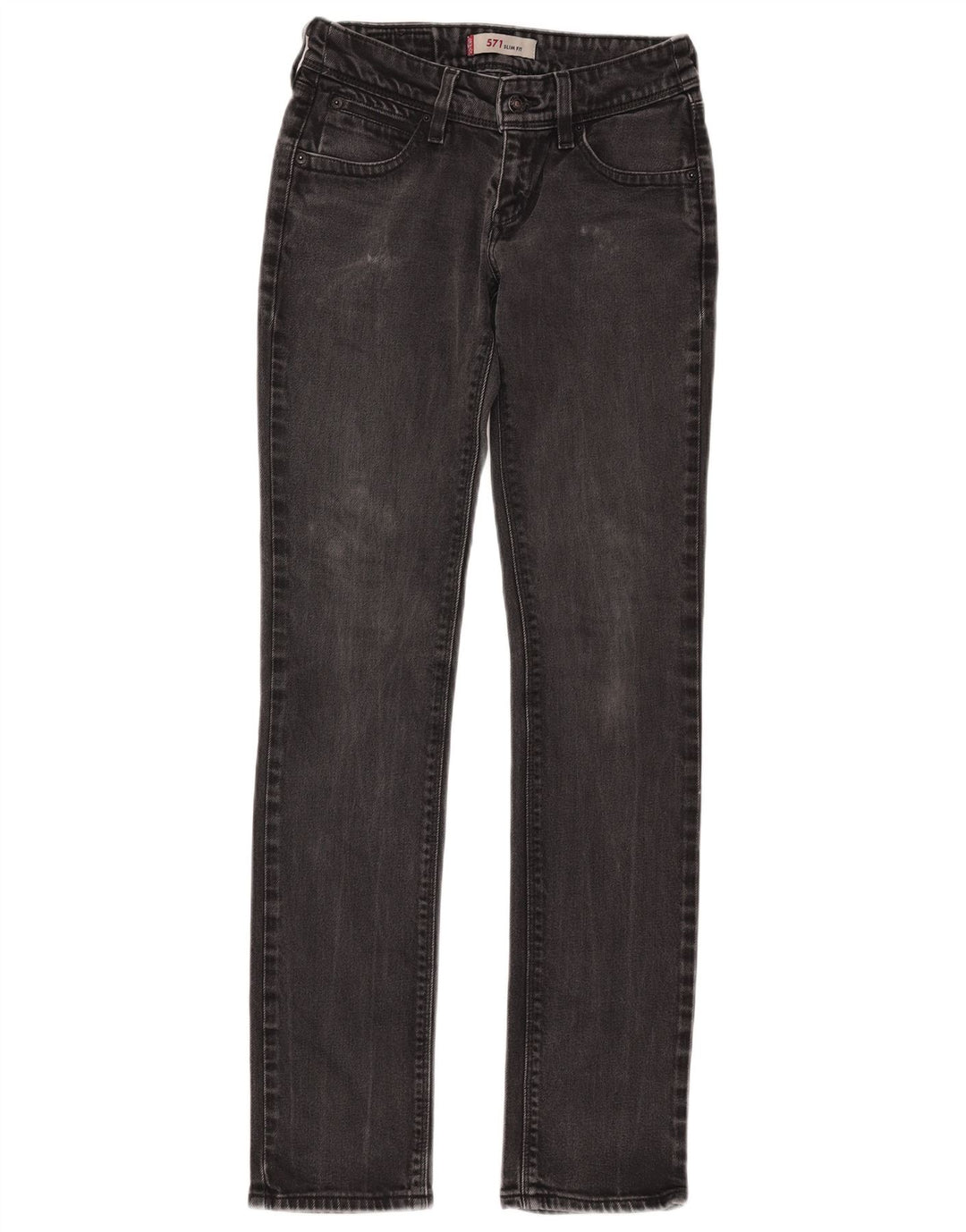 Blugi Levi's 571 Slim pentru femei W28 L34 bumbac negru