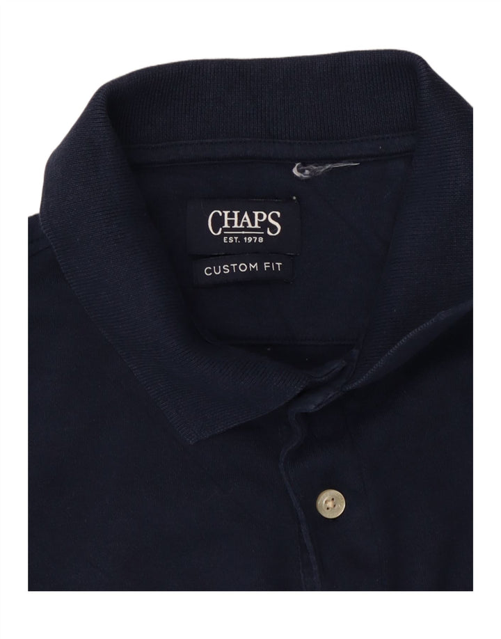 Cămașă polo personalizată pentru bărbați CHAPS, albastru bleumarin mediu
