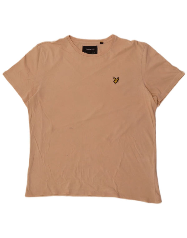 Tricou pentru bărbați Lyle & Scott Top XL bumbac bej