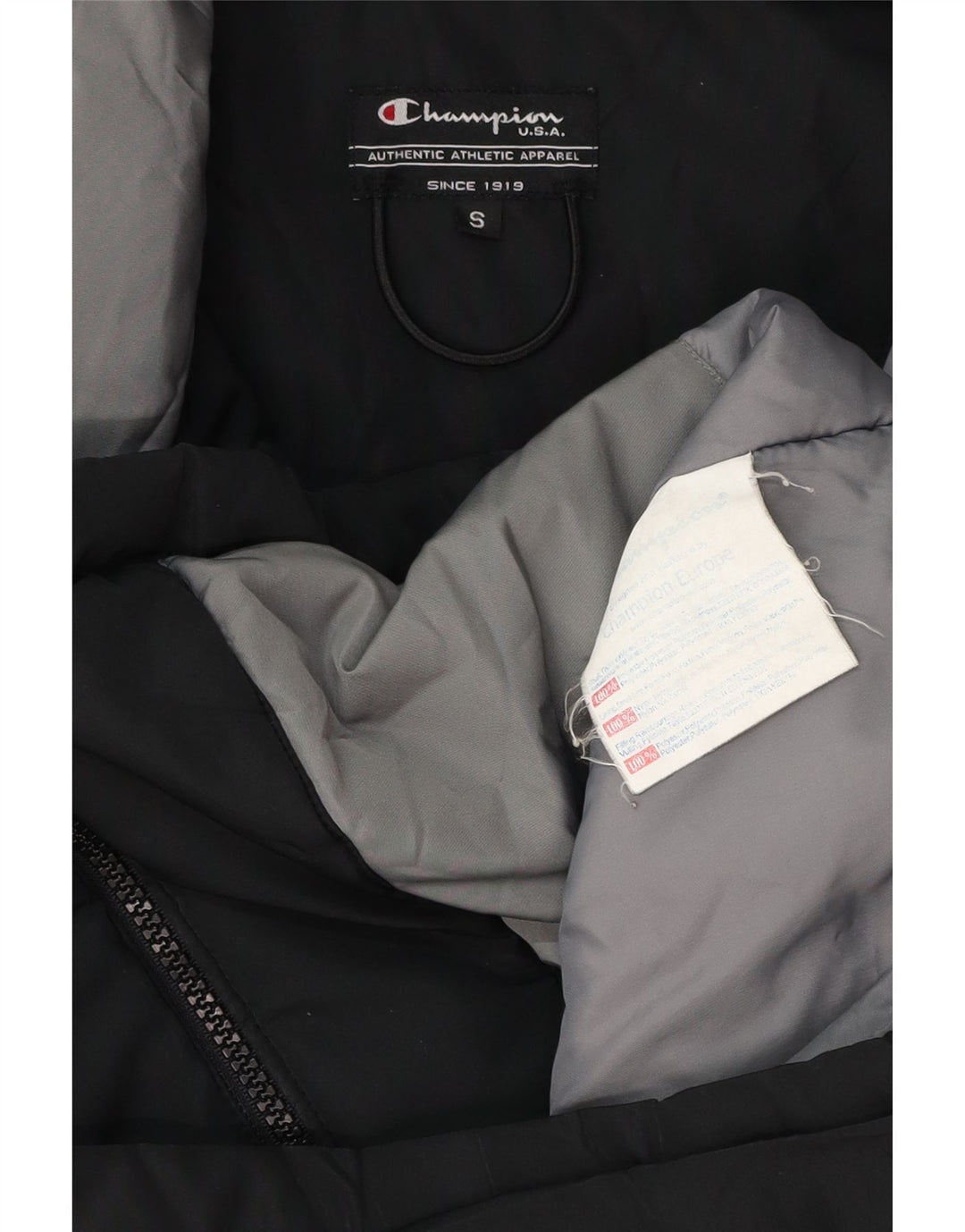 Jachetă de vânt pentru bărbați CHAMPION, cu ajustare largi, UK 36 Poliester negru mic