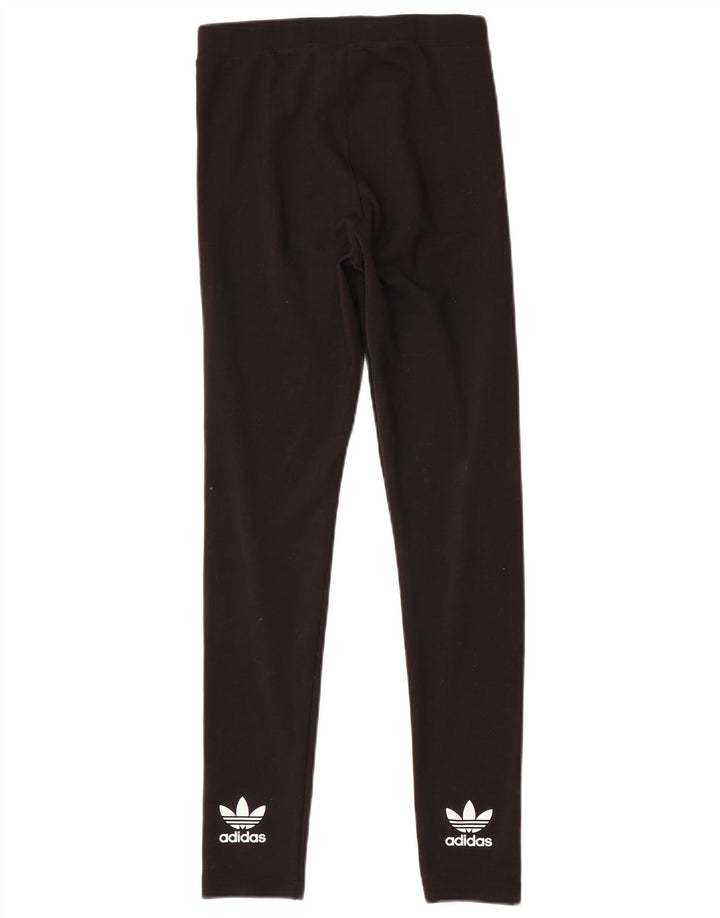 Leggings cu grafic pentru femei Adidas UK 10 Poliester negru mic