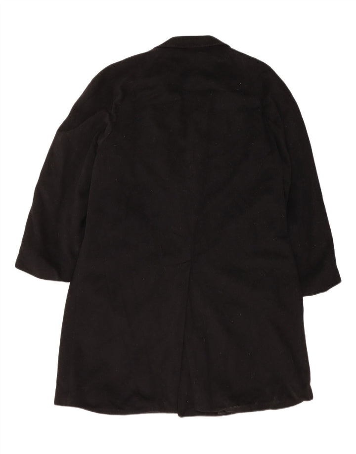 AQUASCUTUM Palton pentru femei UK 12 Medium Black Lână nouă