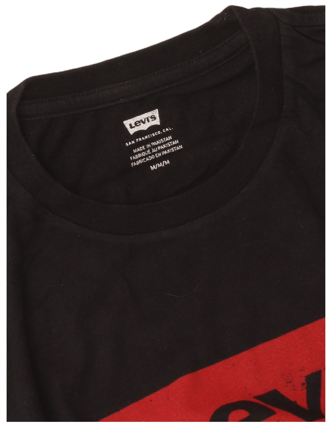 Tricou grafic pentru bărbați Levi's Top Mediu Negru