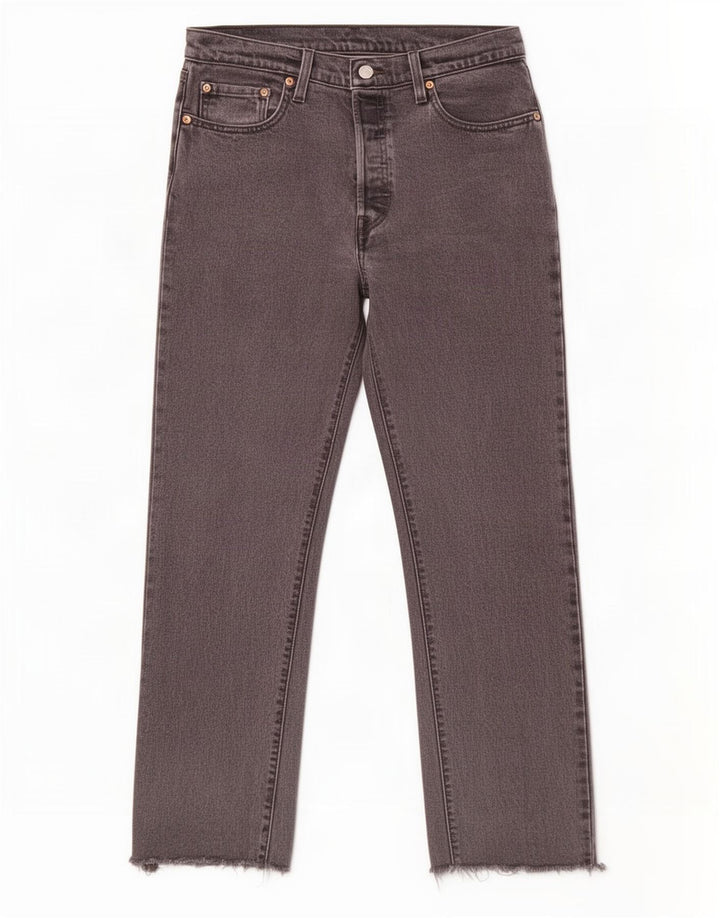 Blugi drepti pentru femei Levi's 501 W29 L28 bumbac gri