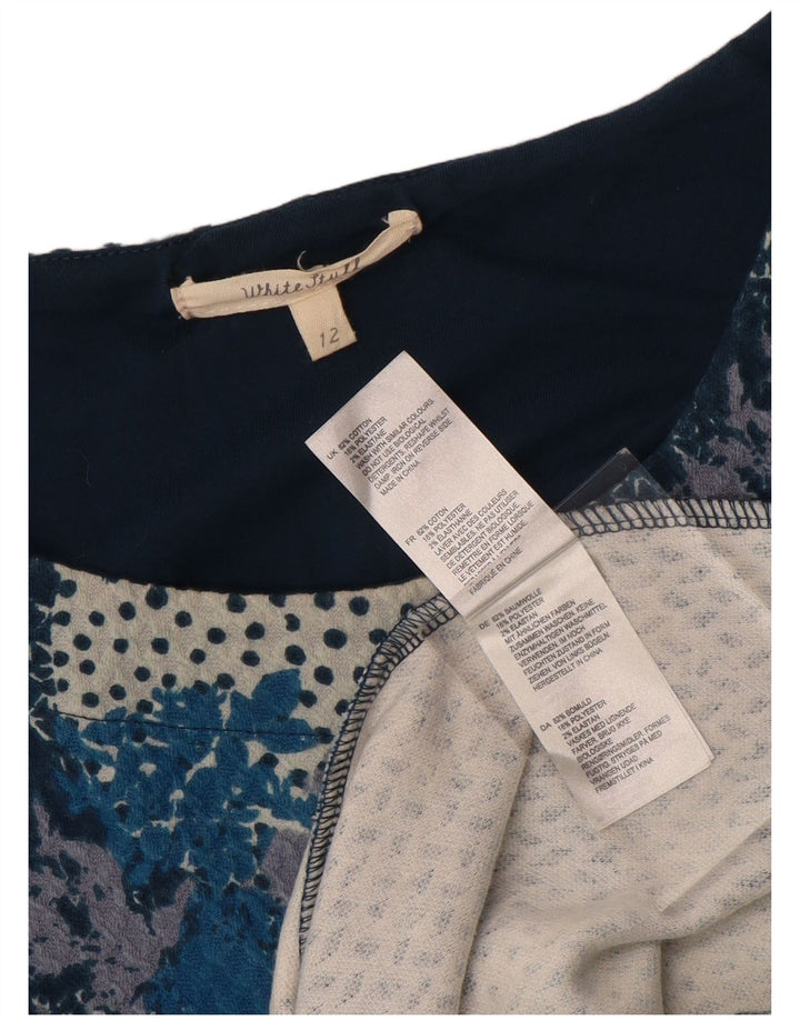White Stuff Rochie schimbătoare pentru femei cu mâneci 3/4 UK 12 Medium Bleumarin Floral