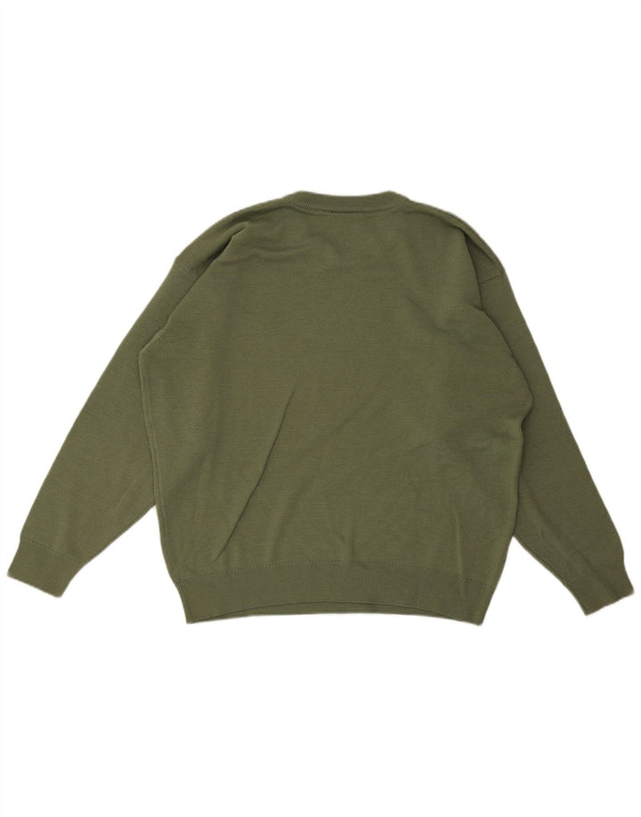 Pulover pentru bărbați Lacoste cu decolteu rotund Mărimea 6 XL Lână verde