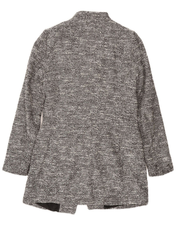 Jachetă blazer pentru femei Zara UK 12, gri mediu, acetat cu pete