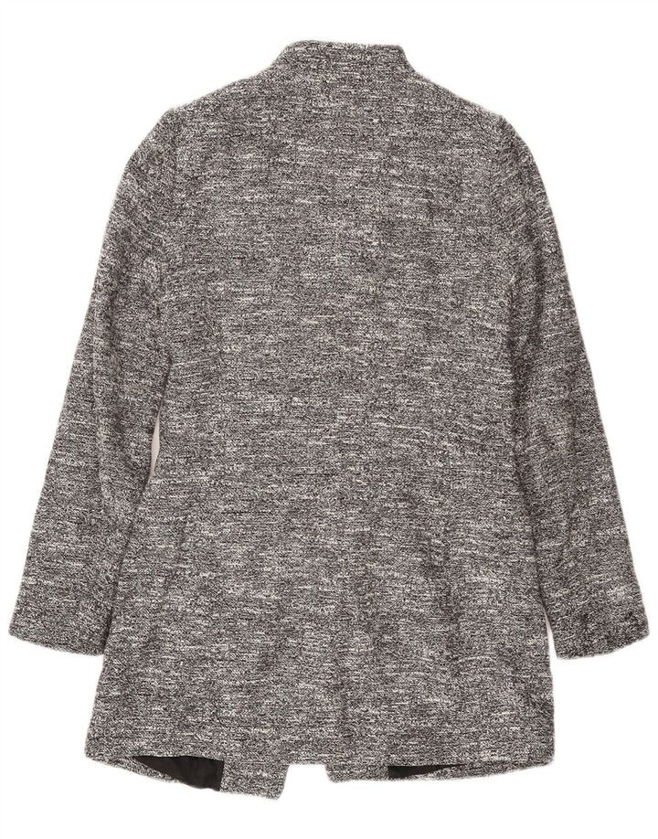 Jachetă blazer pentru femei Zara UK 12, gri mediu, acetat cu pete