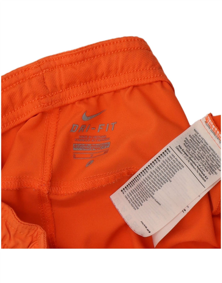 Pantaloni scurți sport Nike Dri Fit pentru bărbați, poliester portocaliu mic