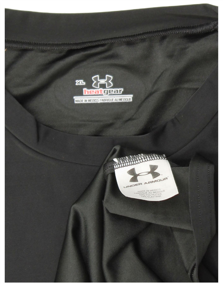 UNDER ARMOUR Băieți Heat Gear Vest Top 13-14 Ani XL Negru Poliester