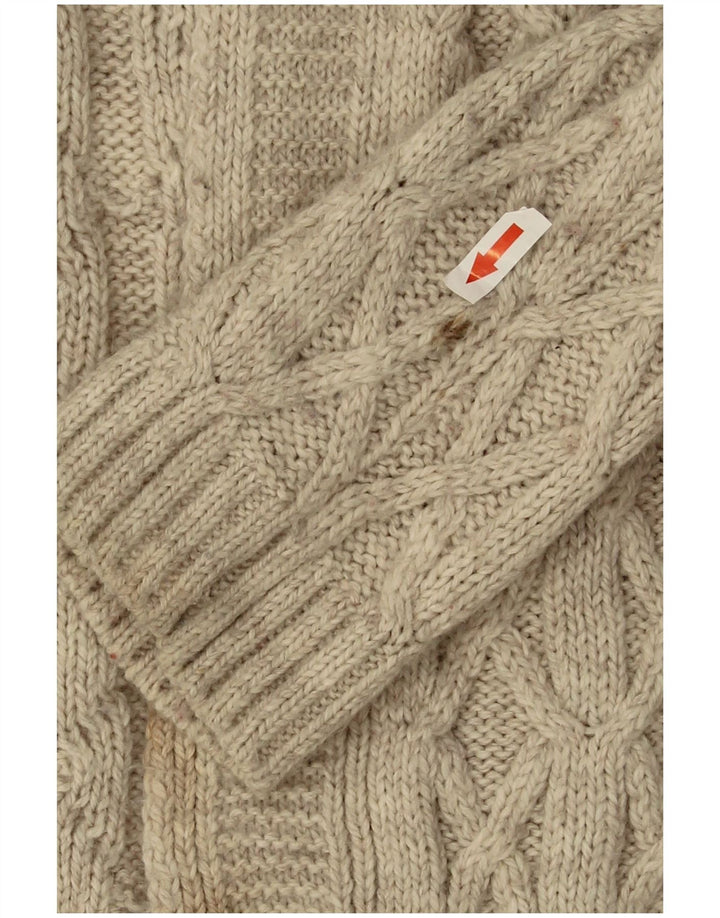 Pulover cardigan deschis supradimensionat pentru femei Marks & Spencer UK 12 Bej mediu