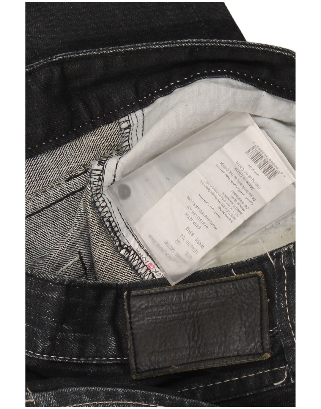 JACK & JONES Blugi drepti pentru bărbați W32 L34 Bumbac bleumarin